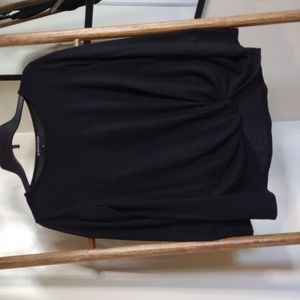 Gibsonlook Size Medium Black Long Sleeve Top